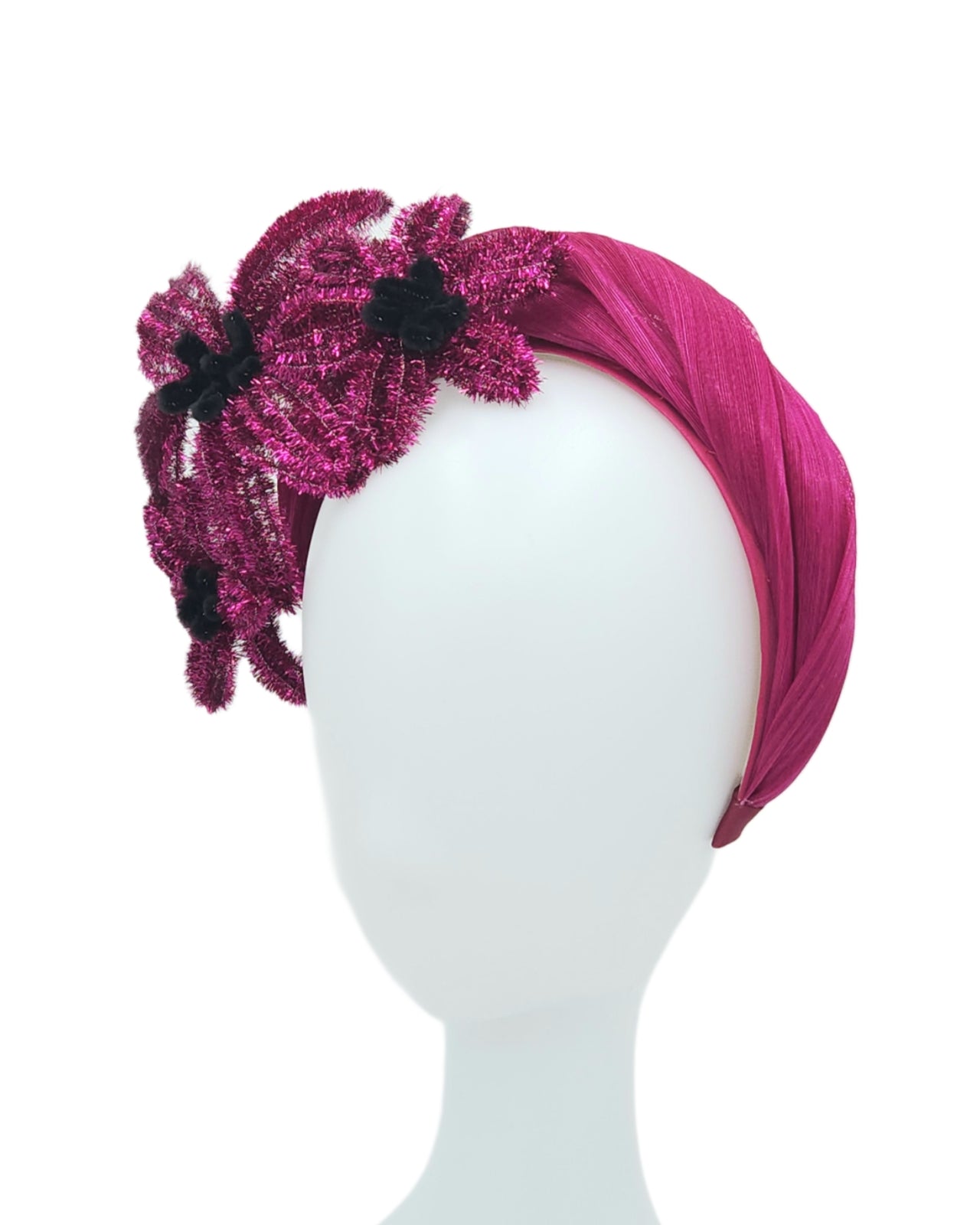 Magenta Floral Headband