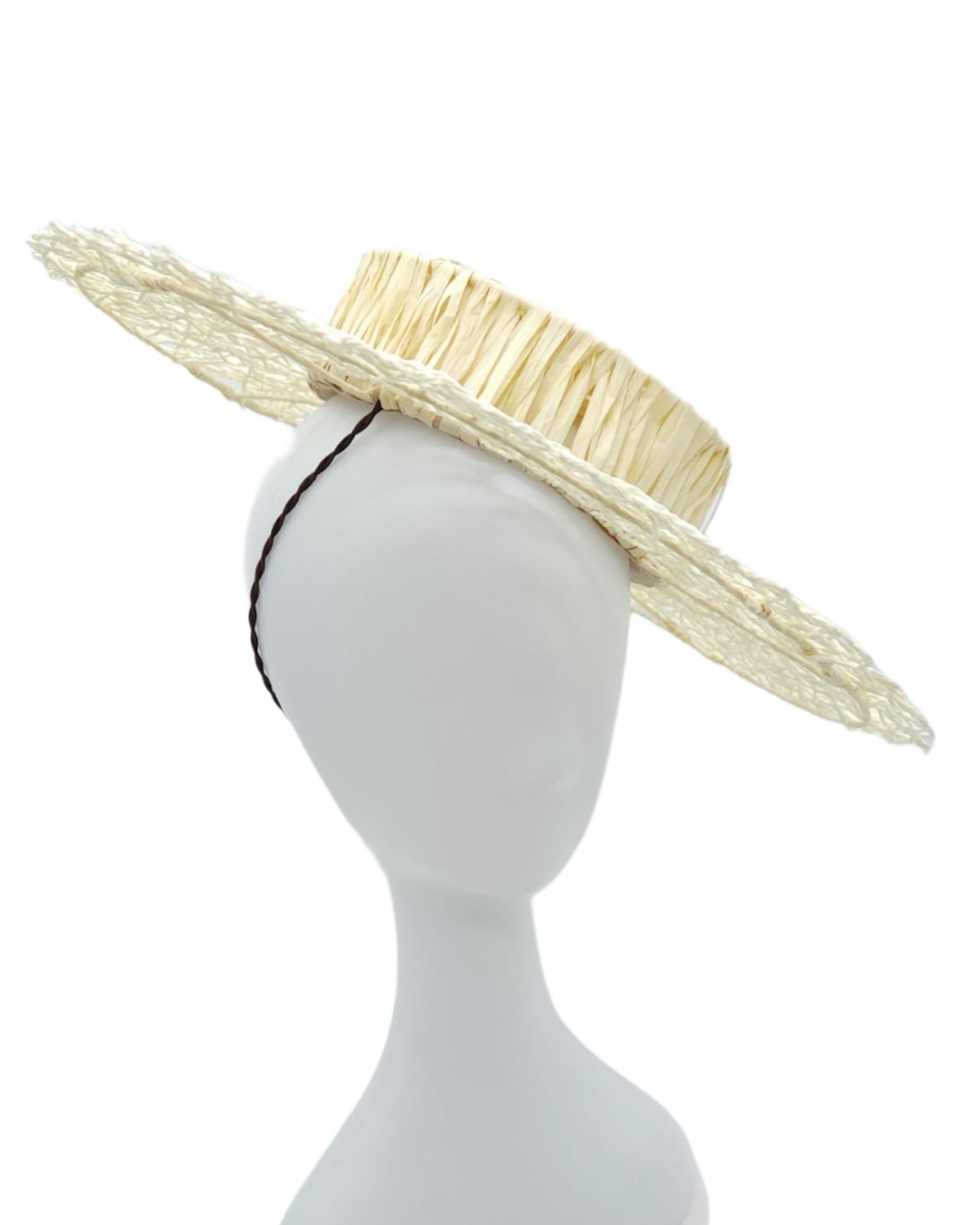 Ivory Woven Boater