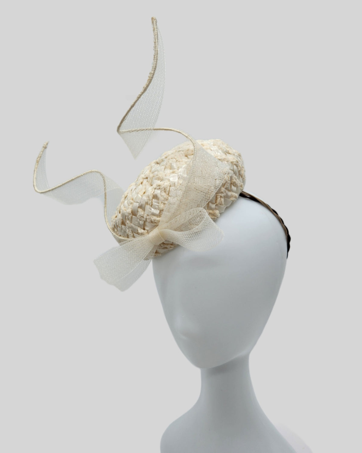Straw Button Ivory Swiss Straw Button – Kimberly Clair Millinery