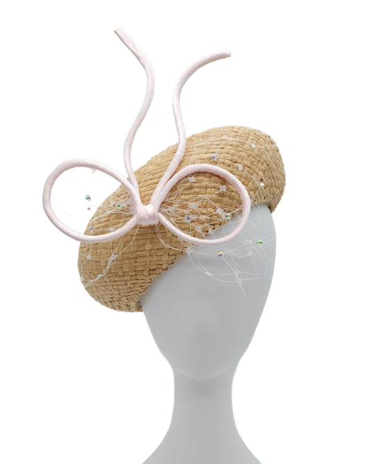 Oversized Straw Beret