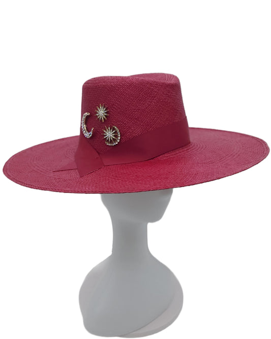 Celestial Burgundy Fedora