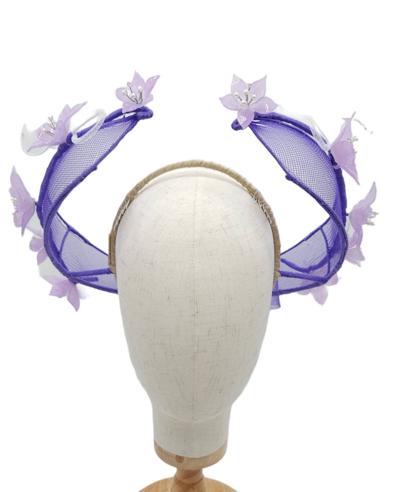 Floating Floral Bow Halo