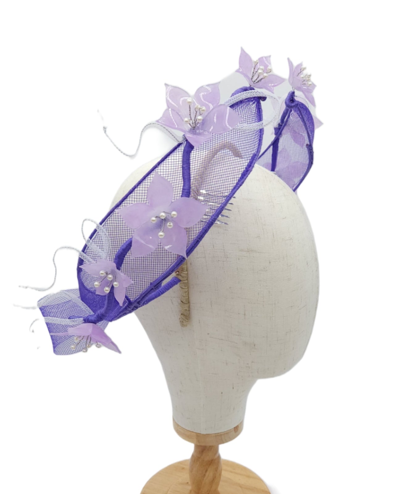 Floating Floral Bow Halo