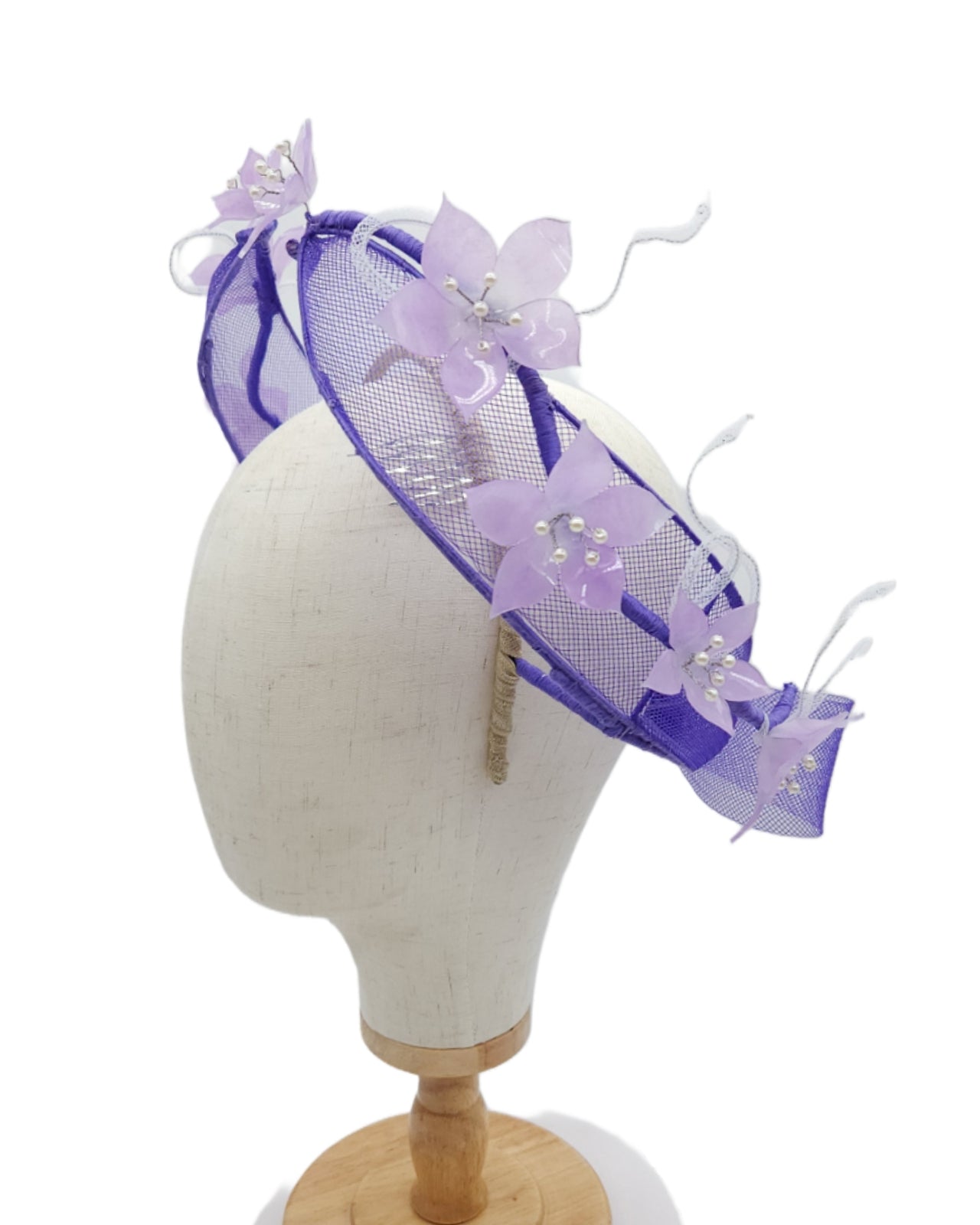 Floating Floral Bow Halo