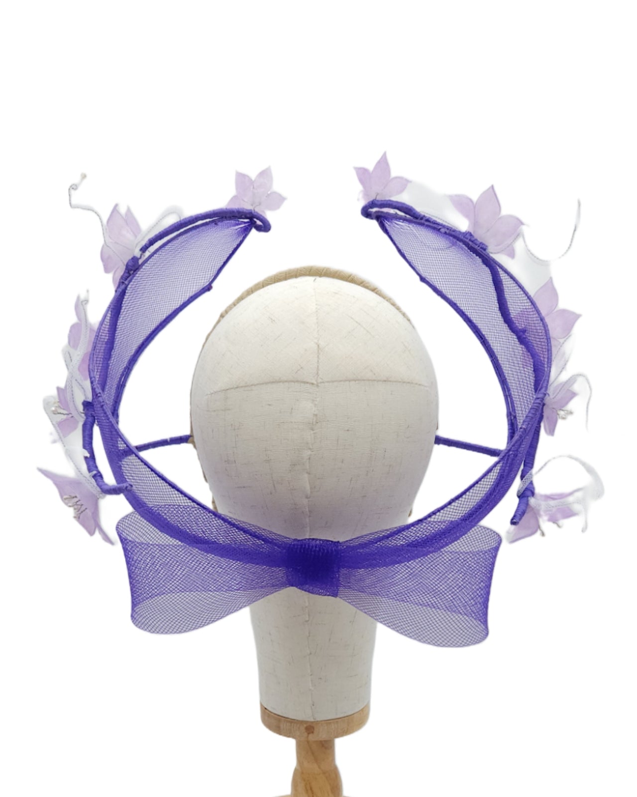 Floating Floral Bow Halo